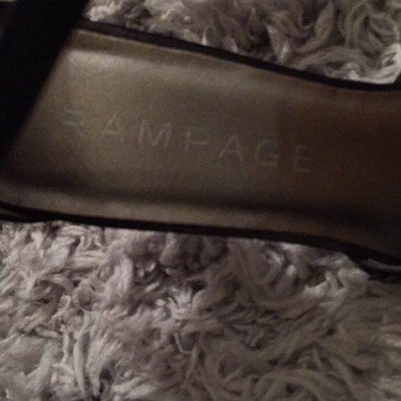 Rampage black strappy sequin heels sz 6 - Picture 3 of 8